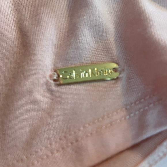 Calvin Klein Sleeveless Peachy Blouse V Neck Light Weight Pockets - Picture 4 of 6